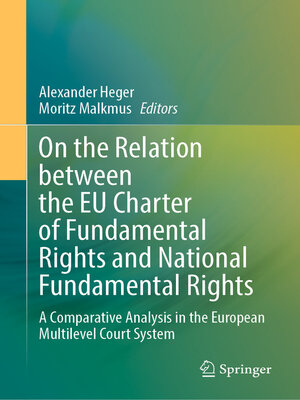 cover image of On the Relation between the EU Charter of Fundamental Rights and National Fundamental Rights